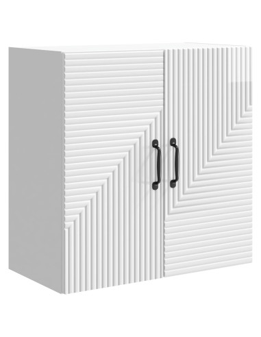 Mobiletto a muro Bianco Lucido 59 x 31 x 60 cm
