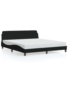 Struttura letto Dover Nera 180x200 cm in Tessuto 2
