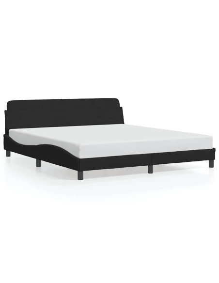 Struttura letto Dover Nera 180x200 cm in Velluto