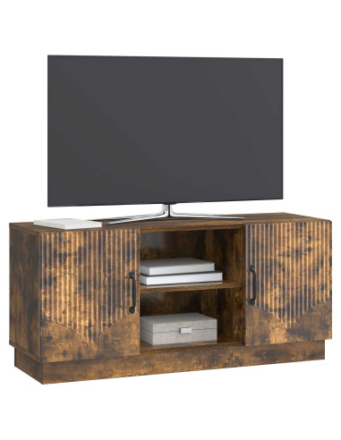 Mobile TV Rovere Fumo 102 x 34,5 x 47 cm Legno ingegnerizzato