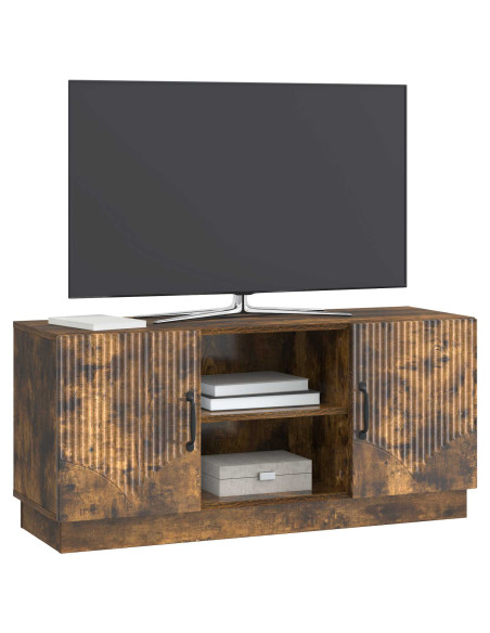 Mobile TV Rovere Fumo 102 x 34,5 x 47 cm Legno ingegnerizzato