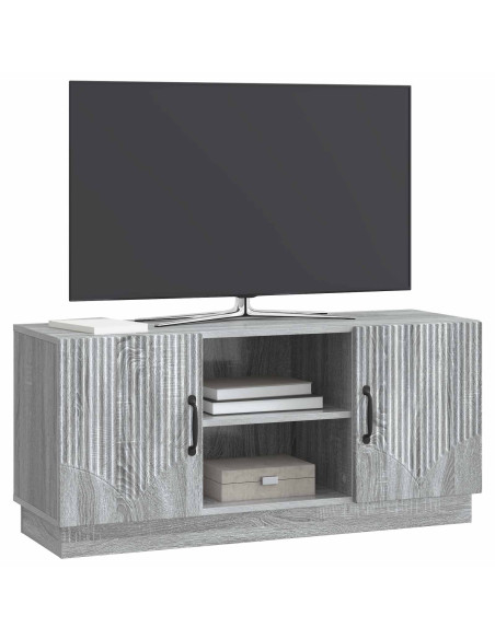 Mobile TV Grigio Sonoma 102 x 34,5 x 47 cm Legno ingegnerizzato