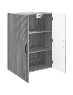 Mobiletto a muro Sonoma grigio 66 x 34,5 x 90 cm 2