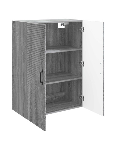 Mobiletto a muro Sonoma grigio 66 x 34,5 x 90 cm
