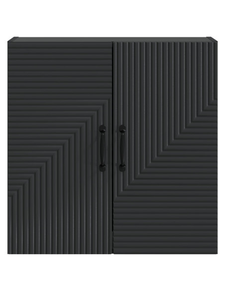 Mobiletto a muro Nero 59 x 31 x 60 cm Legno ingegnerizzato