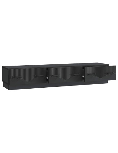 Mobile TV Nero 147 x 34,5 x 27 cm Legno ingegnerizzato