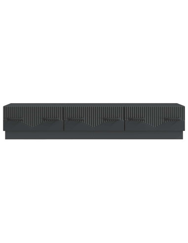 Mobile TV Nero 147 x 34,5 x 27 cm Legno ingegnerizzato
