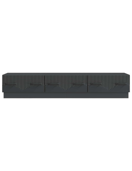 Mobile TV Nero 147 x 34,5 x 27 cm Legno ingegnerizzato
