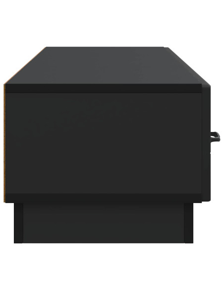 Mobile TV Nero 147 x 34,5 x 27 cm Legno ingegnerizzato