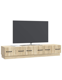 Mobile TV Rovere Sonoma 147 x 34,5 x 27 cm Legno ingegnerizzato 2