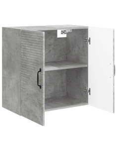 Mobiletto a muro Grigio Cemento 59 x 31 x 60 cm 2