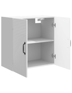Mobiletto a muro Bianco Lucido 59 x 31 x 60 cm 2
