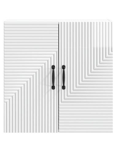 Mobiletto a muro Bianco Lucido 59 x 31 x 60 cm