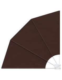 Schermo di Privacy per Balcone 140 x 140 cm Poliestere Marrone