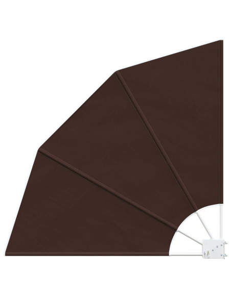 Schermo di Privacy per Balcone 140 x 140 cm Poliestere Marrone