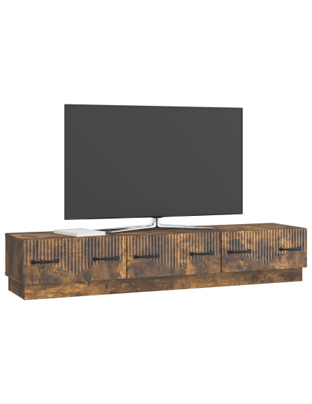 Mobile TV Rovere Fumo 147 x 34,5 x 27 cm Legno ingegnerizzato