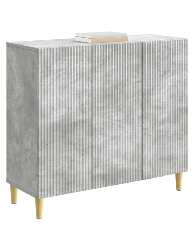 Credenza Grigio Cemento 89 x 34,5 x 80 cm Legno ingegnerizzato