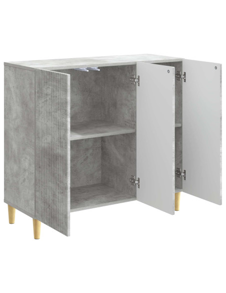 Credenza Grigio Cemento 89 x 34,5 x 80 cm Legno ingegnerizzato