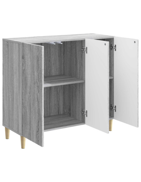Credenza Grigio Sonoma 89 x 34,5 x 80 cm Legno ingegnerizzato
