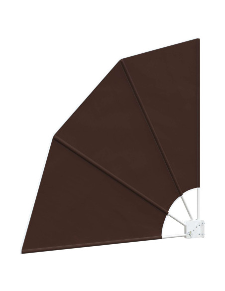 Schermo di Privacy per Balcone 140 x 140 cm Poliestere Marrone