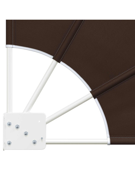 Schermo di Privacy per Balcone 140 x 140 cm Poliestere Marrone