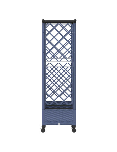 Letto Rialzato con Griglia e Tetto Grigio 164 x 40 x 127 cm PP