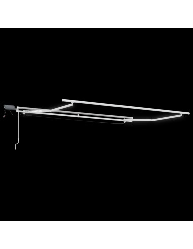 Tenda retrattile Tortora 400 × 300 cm Tessuto e Alluminio