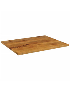 Piano per Tavolo 110x80x2,5cm Rettangolare Legno Massello Mango