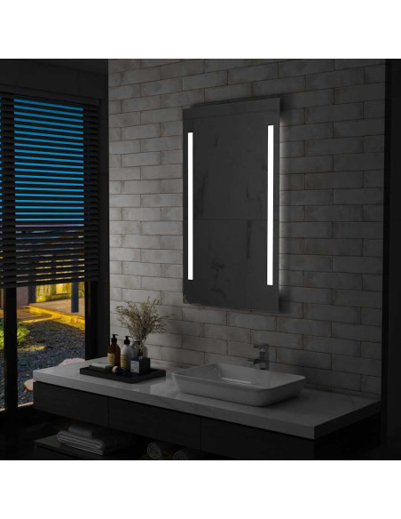 Specchio da Parete a LED per Bagno 60x100 cm