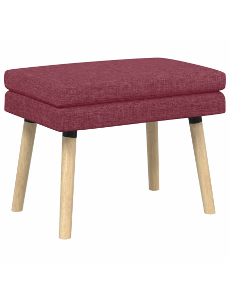 Panchina a doppio strato Rosso Vino 60 x 40 x 46 cm Tessuto