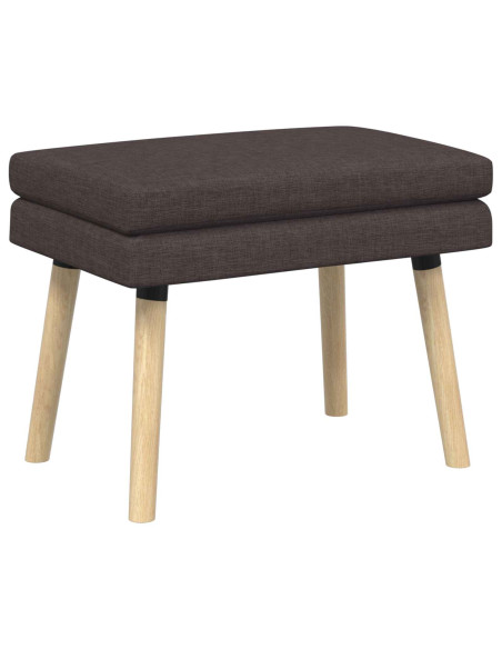 Panchina a doppio strato Marrone Scuro 60 x 40 x 46 cm Tessuto