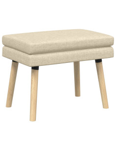 Panchina a doppio strato Crema 60 x 40 x 46 cm Tessuto