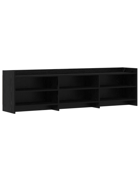 Mobile TV 168 x 33 x 47 cm Rovere Nero Legno ingegnerizzato