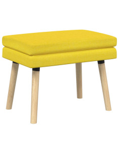 Panchina a doppio strato Giallo Chiaro 60 x 40 x 46 cm Tessuto