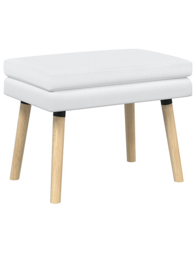 Panchina a doppio strato Bianco 60 x 40 x 46 cm Tessuto