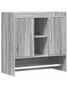 Scaffale da parete A parete Sonoma grigio 80 x 36 x 80 cm