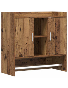 Scaffale da parete A parete Legno antico 80 x 36 x 80 cm
