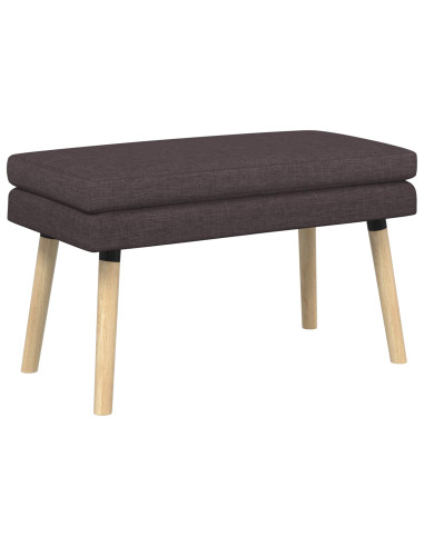 Panchina a doppio strato Marrone Scuro 80 x 40 x 47 cm Tessuto