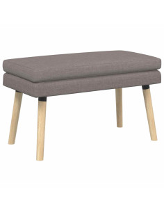 Panchina a doppio strato Tortora 80 x 40 x 47 cm Tessuto