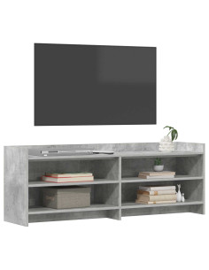 Mobile TV 135 x 33 x 47 cm Grigio Cemento Legno ingegnerizzato 2