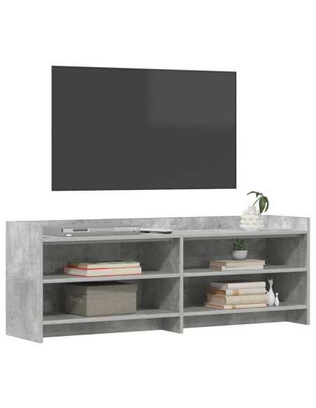 Mobile TV 135 x 33 x 47 cm Grigio Cemento Legno ingegnerizzato