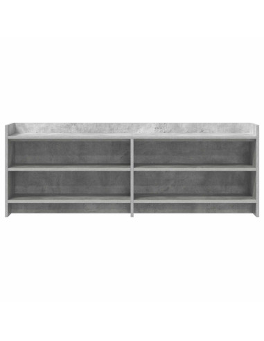 Mobile TV 135 x 33 x 47 cm Grigio Cemento Legno ingegnerizzato