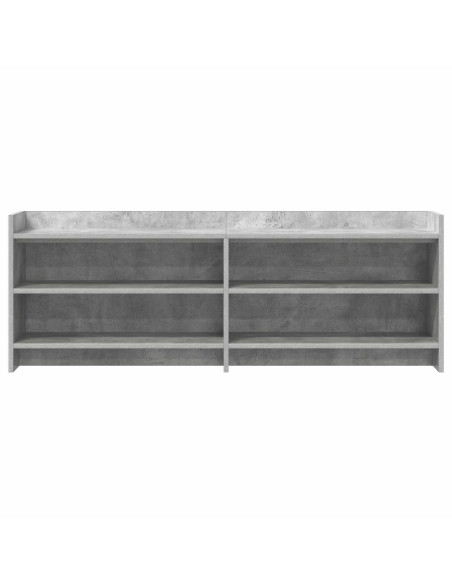 Mobile TV 135 x 33 x 47 cm Grigio Cemento Legno ingegnerizzato