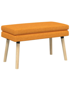 Panchina a doppio strato Giallo Scuro 80 x 40 x 47 cm Tessuto