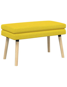 Panchina a doppio strato Giallo Chiaro 80 x 40 x 47 cm Tessuto