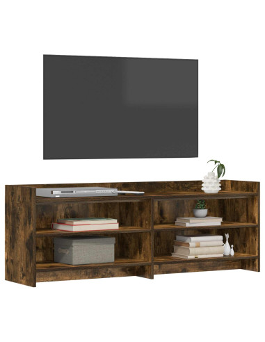 Mobile TV 135 x 33 x 47 cm Rovere Fumo Legno ingegnerizzato