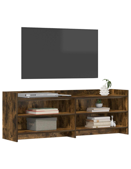 Mobile TV 135 x 33 x 47 cm Rovere Fumo Legno ingegnerizzato