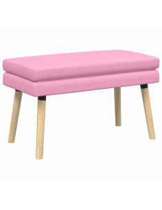 Panchina a doppio strato Rosa 80 x 40 x 47 cm Tessuto