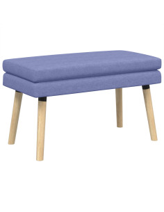 Panchina a doppio strato Blu jeans 80 x 40 x 47 cm Tessuto