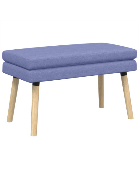 Panchina a doppio strato Blu jeans 80 x 40 x 47 cm Tessuto